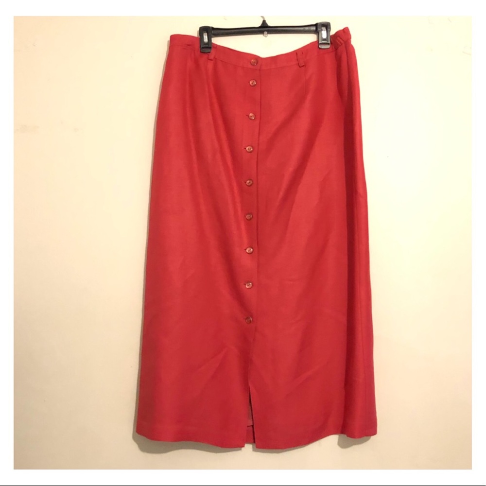 Emma James Full Length Button Down Skirt
